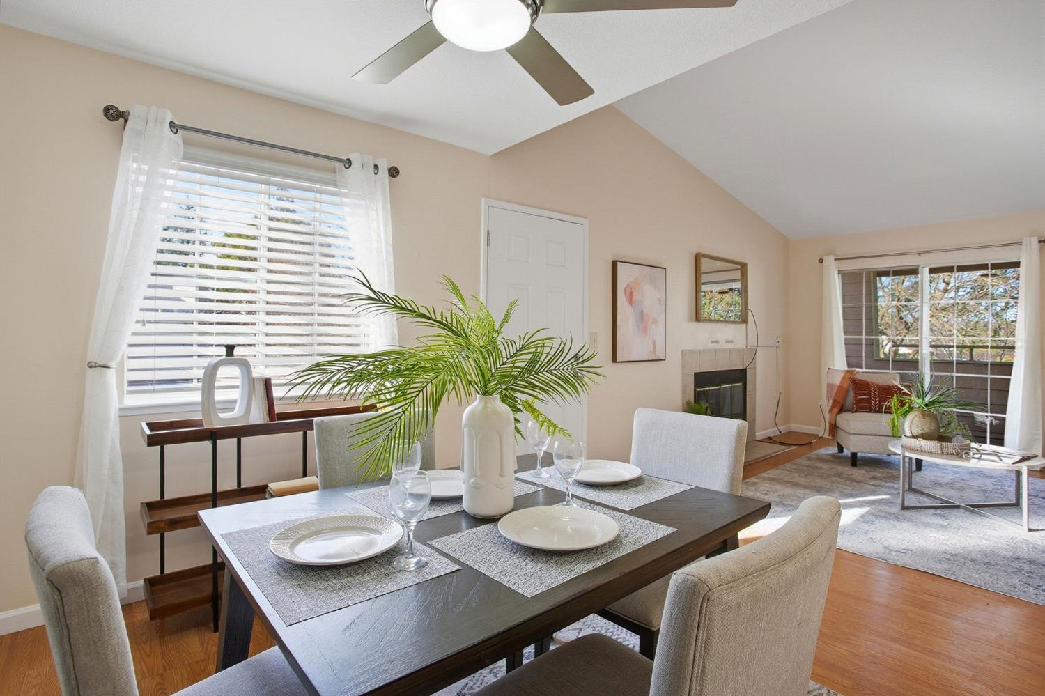 11150 Trinity River Drive, Unit 124 Rancho Cordova, CA 95670 - Photo 7 of 29 Living / dining / kitchen combination.