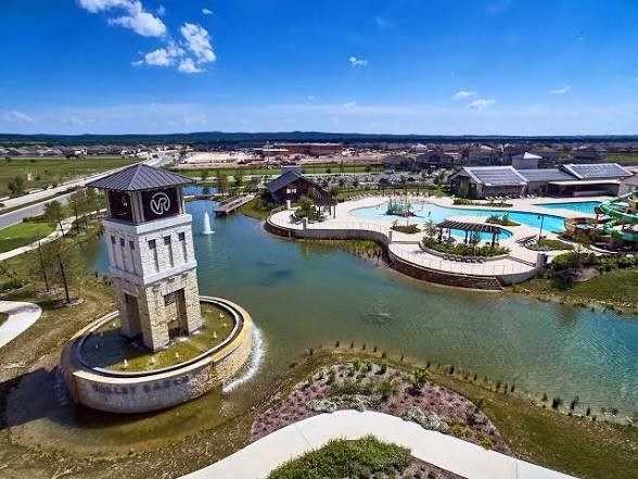 8826 Virginia Rye San Antonio, TX 78254 - Photo 40 of 40 an aerial view of a house with a lake view