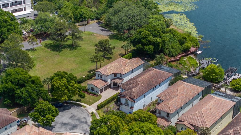 8119 Vía Rosa Orlando, FL 32836 - Photo 52 of 62 an aerial view of a house with a garden