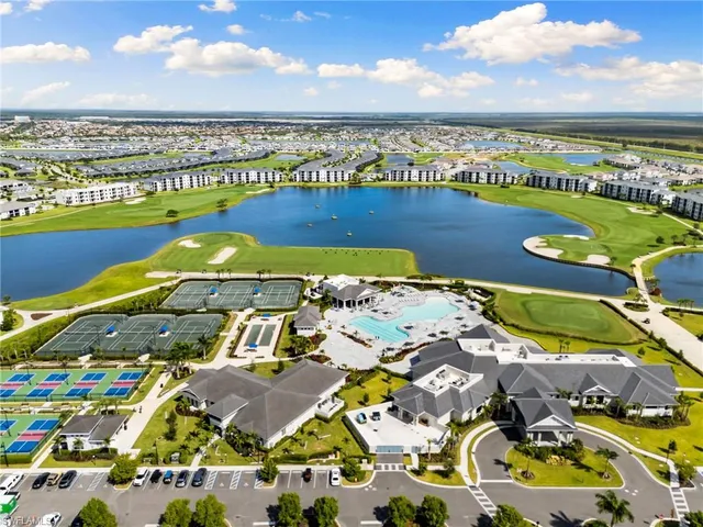 an aerial view of a house with outdoor space