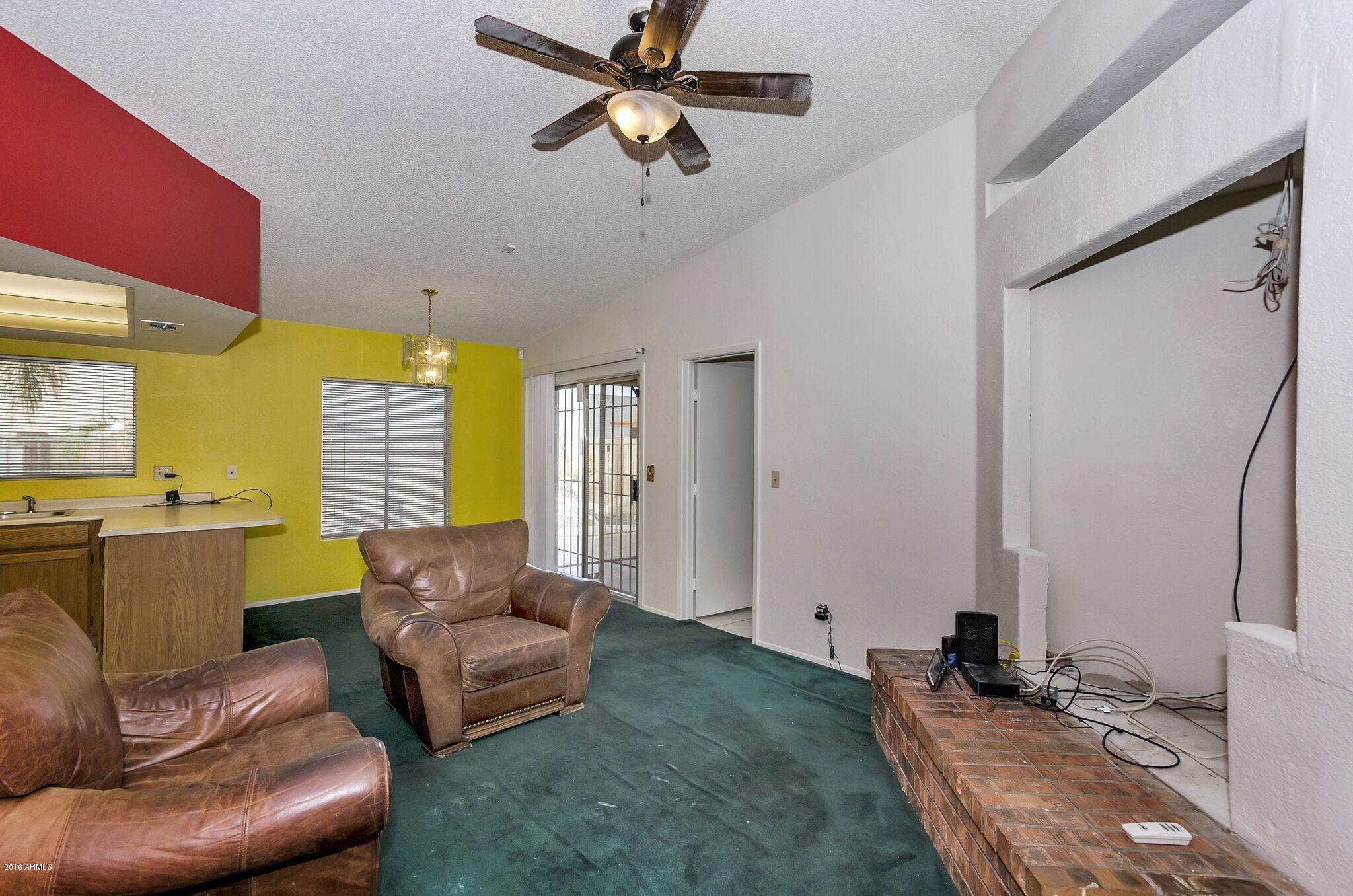 Family Room with Entertainment Niche