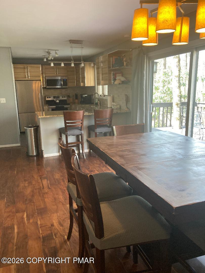 1413 Pine Cone Road Pocono Pines, PA 18350 - Photo 10 of 52 Dining Area/Kitchen View