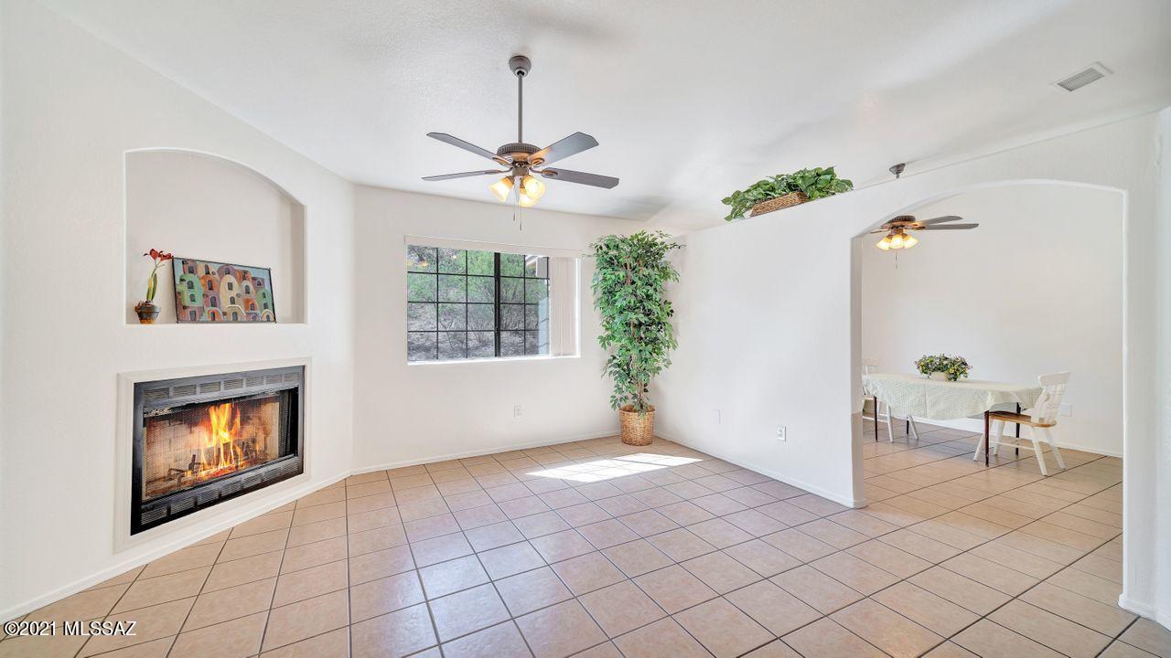 999 Circulo Golondrina Rio Rico, AZ 85648 - Photo 6 of 36 a view of an empty room and fire place