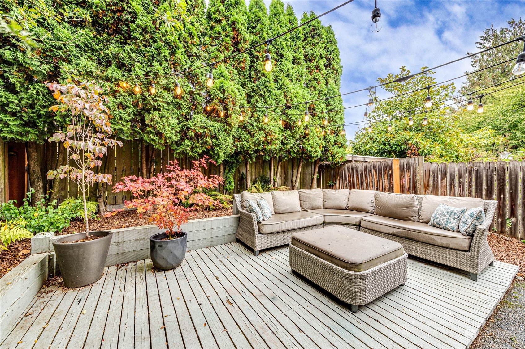 924 North 86th Street Seattle, WA 98103 - Photo 25 of 27 a view of a patio with couches and potted plants