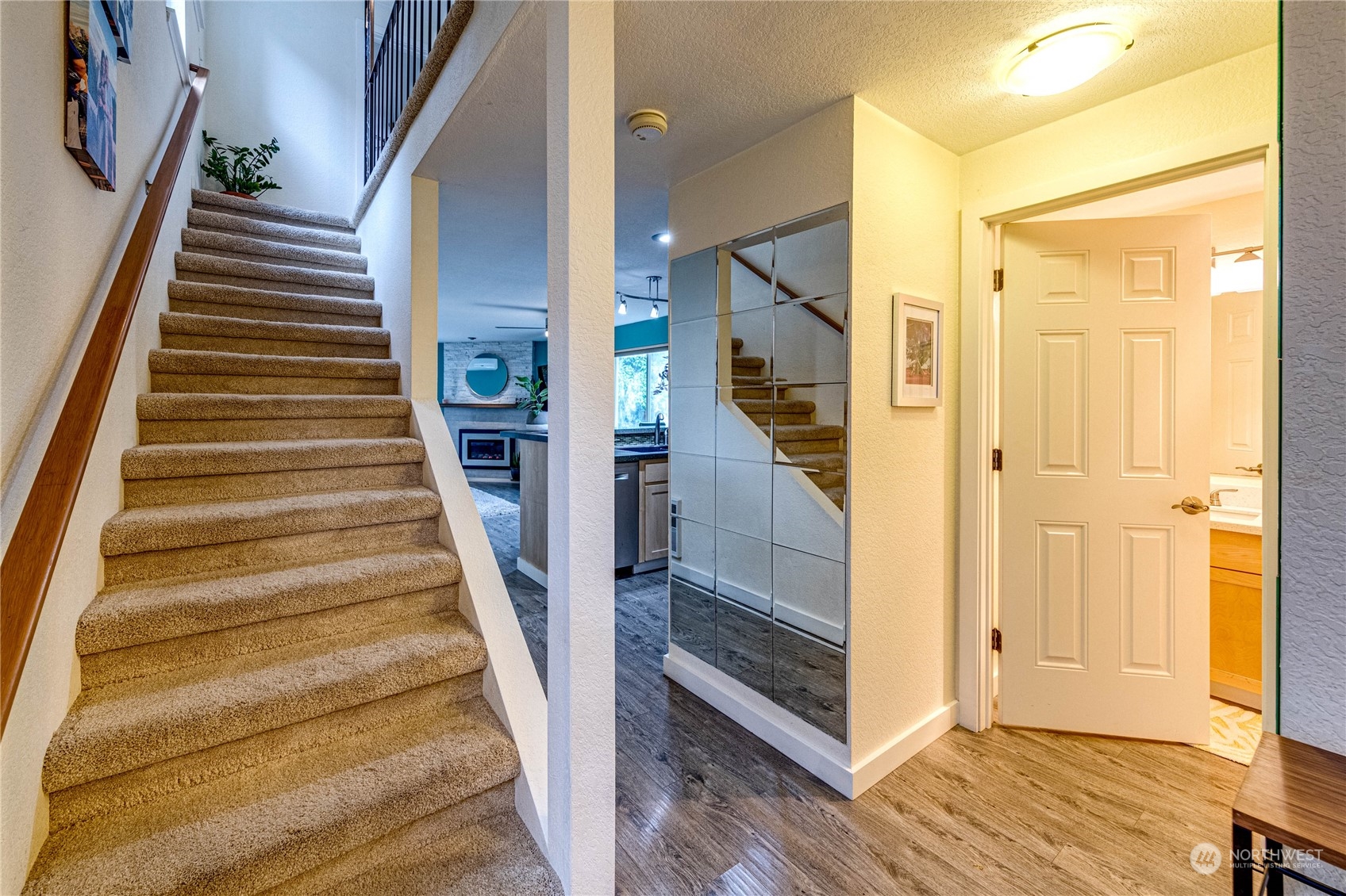 924 North 86th Street Seattle, WA 98103 - Photo 5 of 27 a view of entryway and gallery with wooden floor