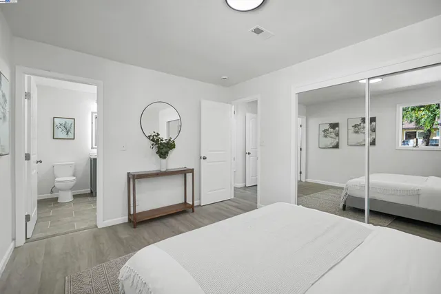 a view of a backyard with sitting area