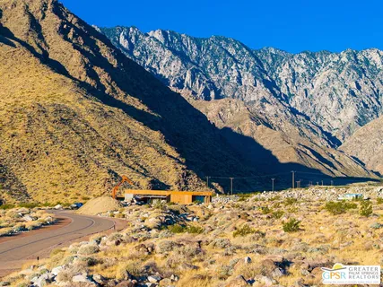 a view of a covered with snow on the side of the road