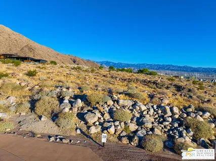 a view of a city and mountain view in back