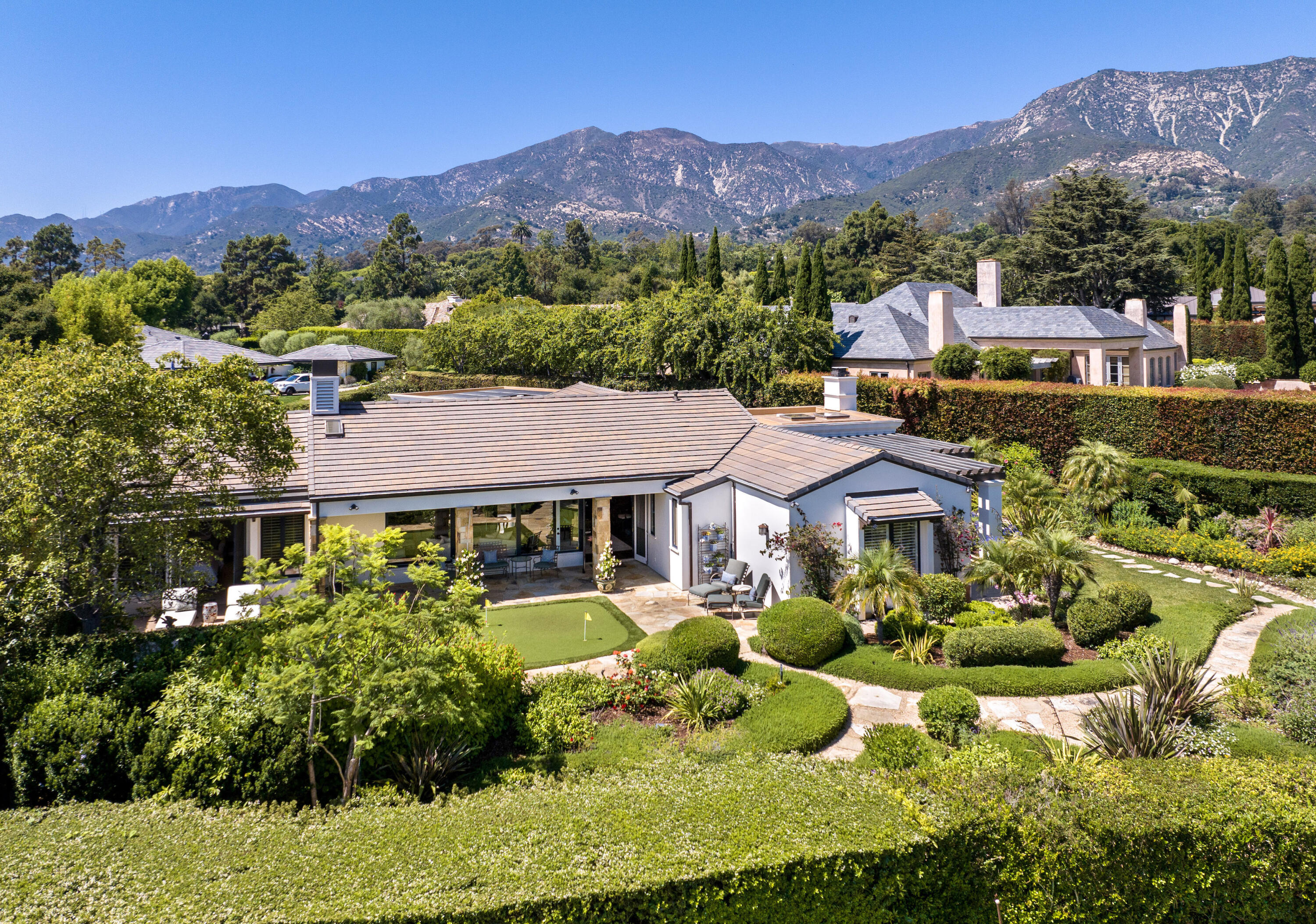 1975 Inverness Lane Montecito, CA 93108 - Photo 2 of 22 an aerial view of residential houses and outdoor space