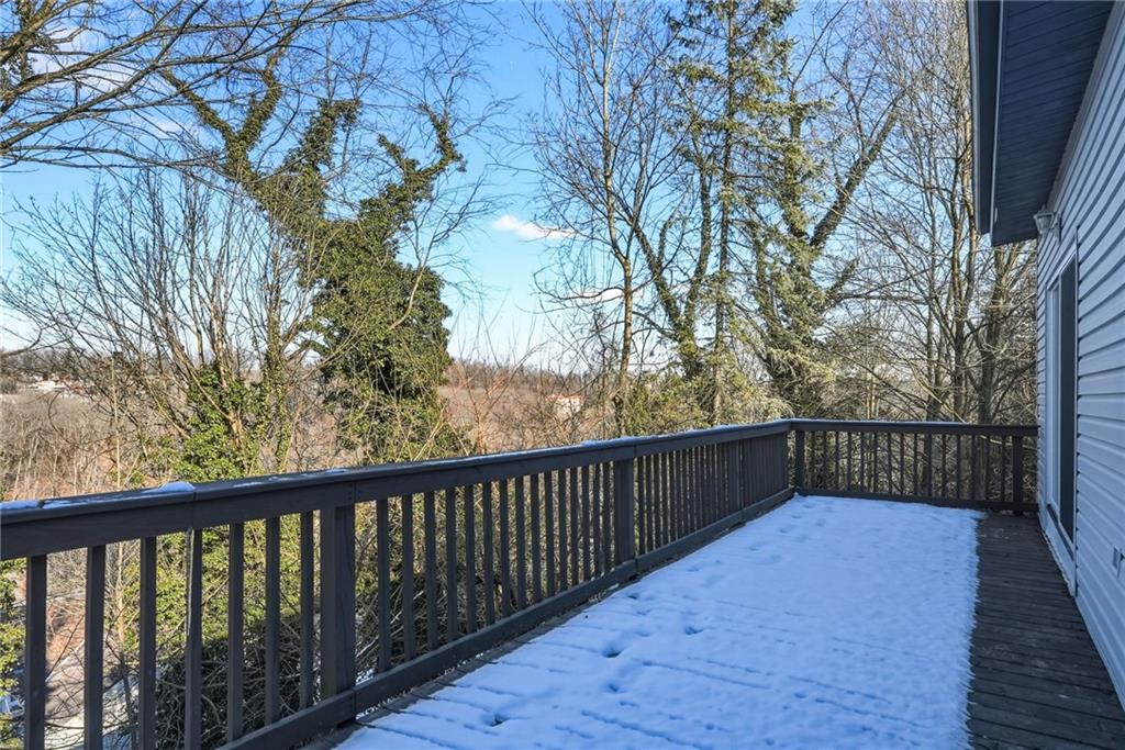 127 Fairfax Road Pittsburgh, PA 15221 - Photo 11 of 41 Balcony that runs the length of the back of the house. 1 of 3 decks.