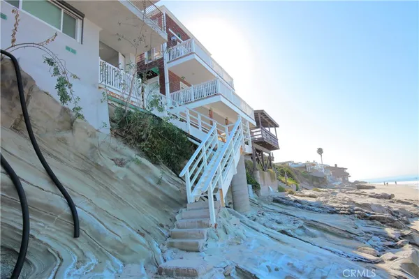 a view of a lake with a nearby beach