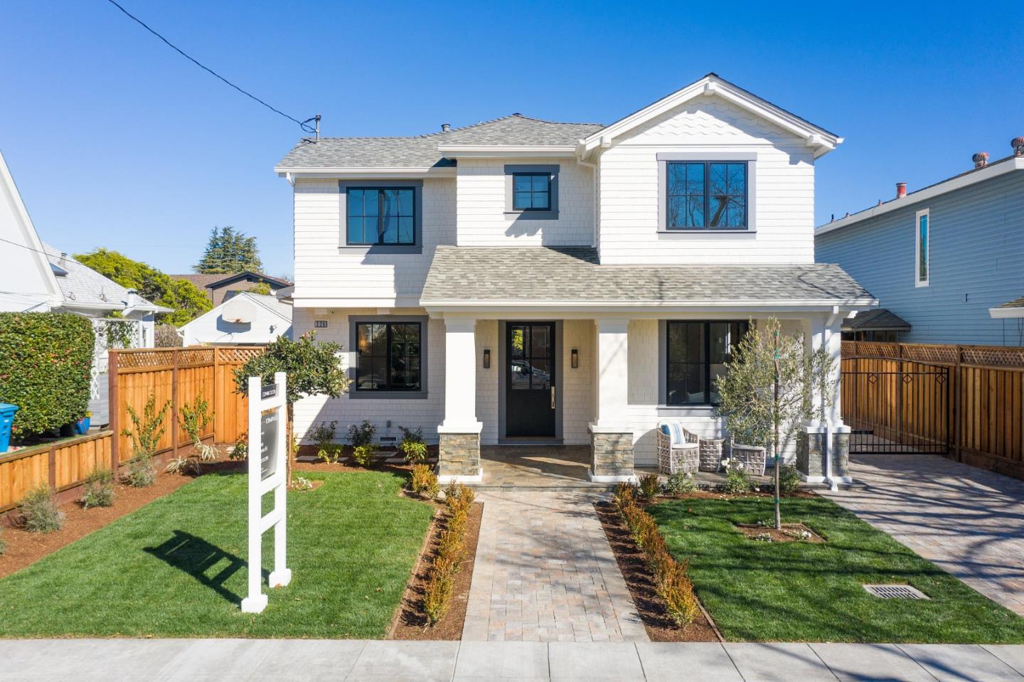 228 Stanley Road Burlingame, CA 94010 - Photo 4 of 100 a front view of a house with a yard