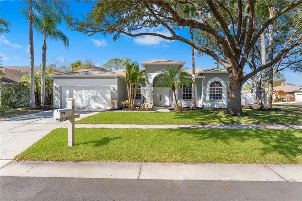 a house with a garden space