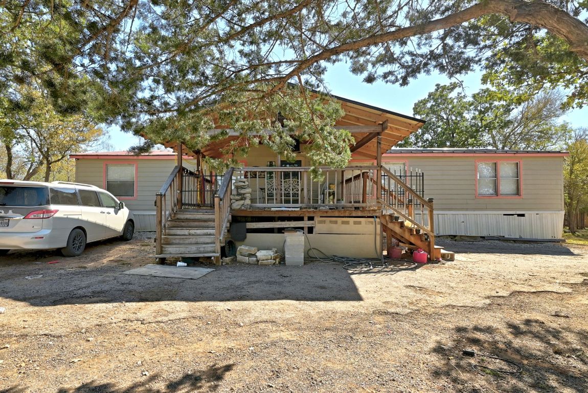 a view of a house with a patio