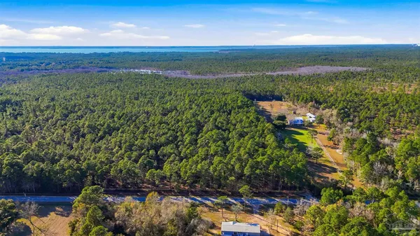a view of a lake with a mountain