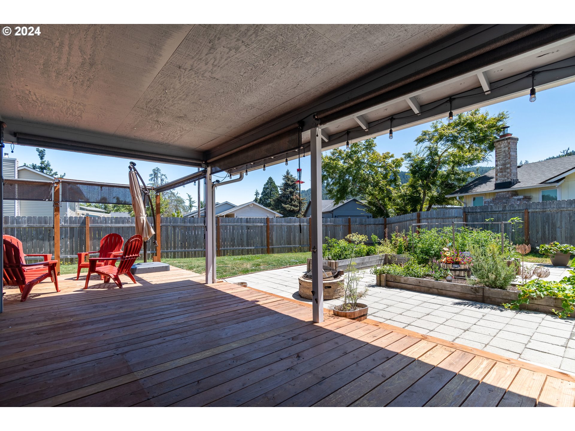 7345 B Street Springfield, OR 97478 - Photo 30 of 48 a view of a patio with wooden floor
