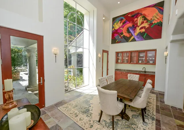 a view of an entryway with a window