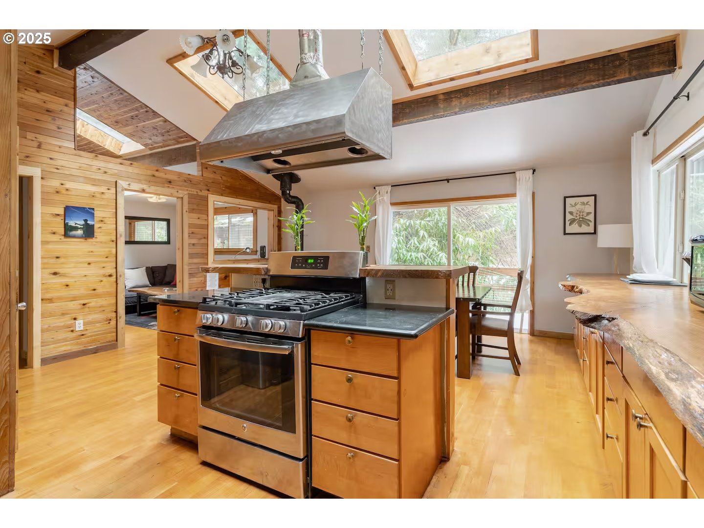 71010 Mc Farland Road Rhododendron, OR 97049 - Photo 7 of 34 a kitchen with stainless steel appliances granite countertop a stove and a refrigerator