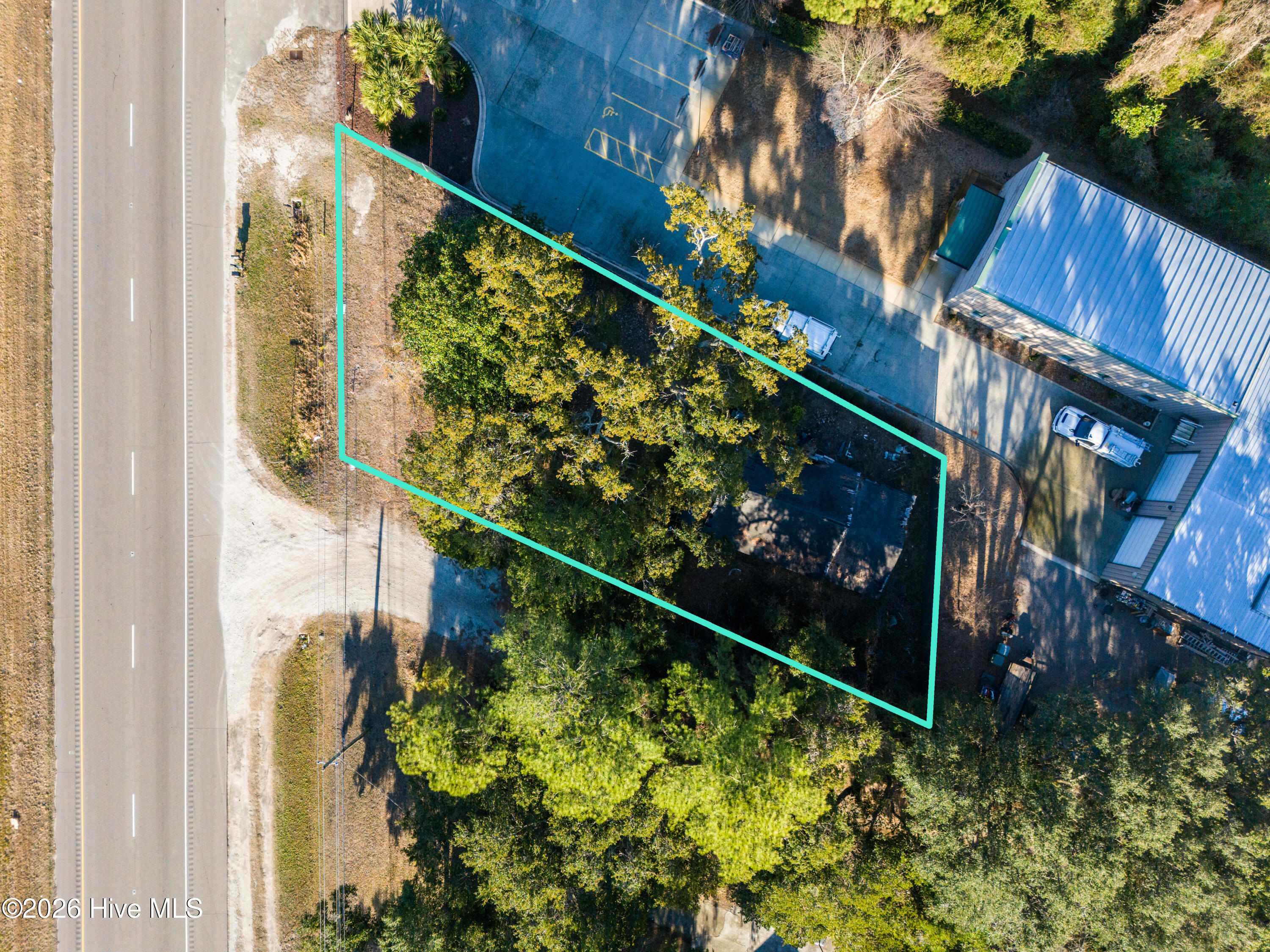 20748 Highway 17 Hampstead, NC 28443 - Photo 2 of 10 Overhead shot with property lines