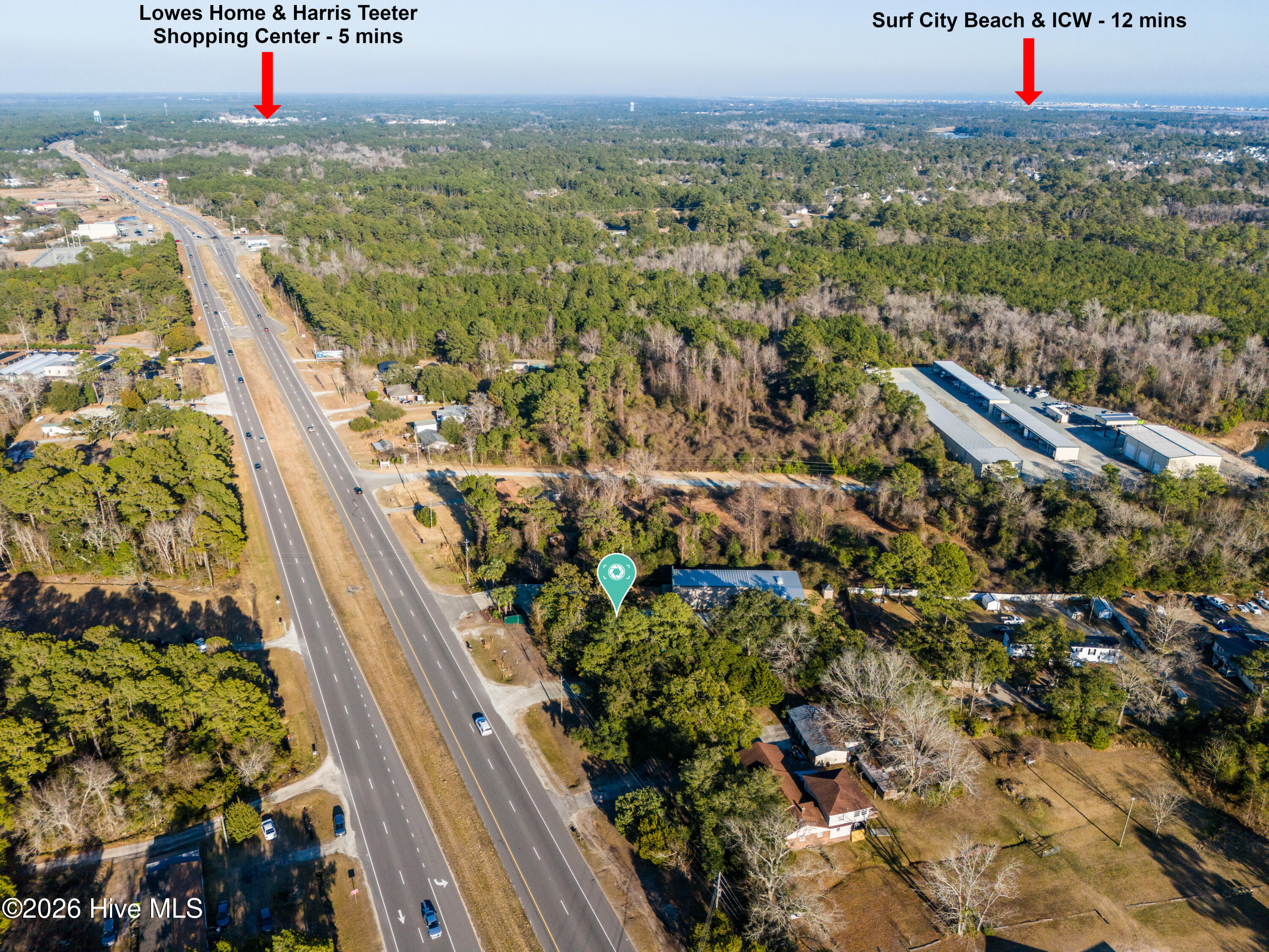 20748 Highway 17 Hampstead, NC 28443 - Photo 3 of 10 Overhead with idenifying markins