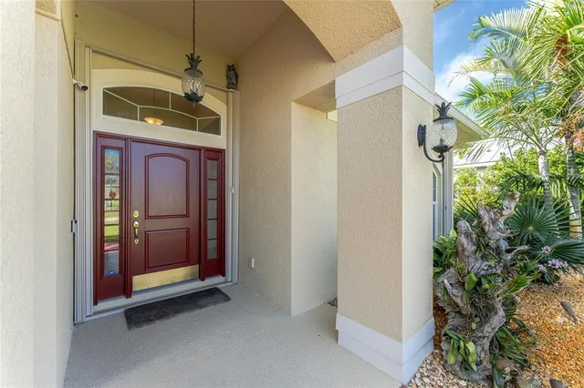 a view of front door of house