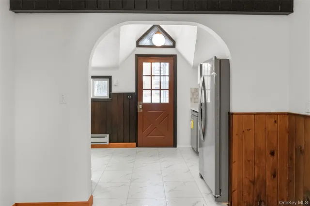 a view of an entryway door