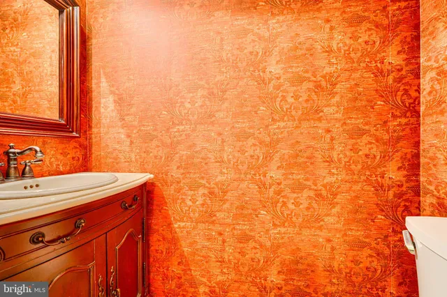 a bathroom with a sink and a vanity