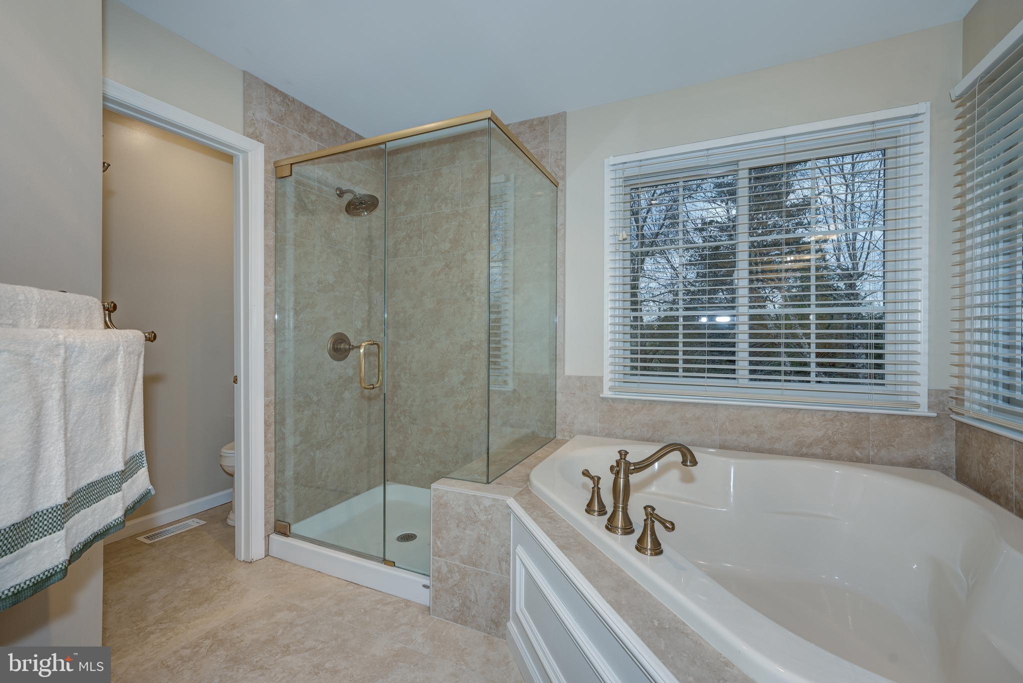 9 Swift Court Medford, NJ 08055 - Photo 31 of 54 a bathroom with a tub and a shower