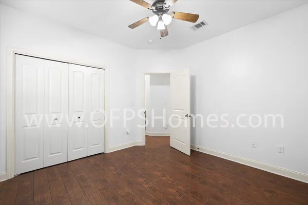 wooden floor in an empty room