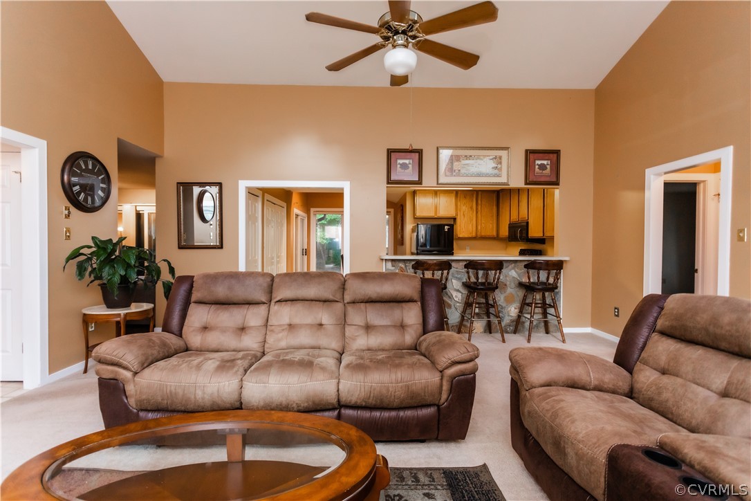 13809 Sandy Oak Road Chester, VA 23831 - Photo 7 of 37 a living room with furniture a couch and a potted plant