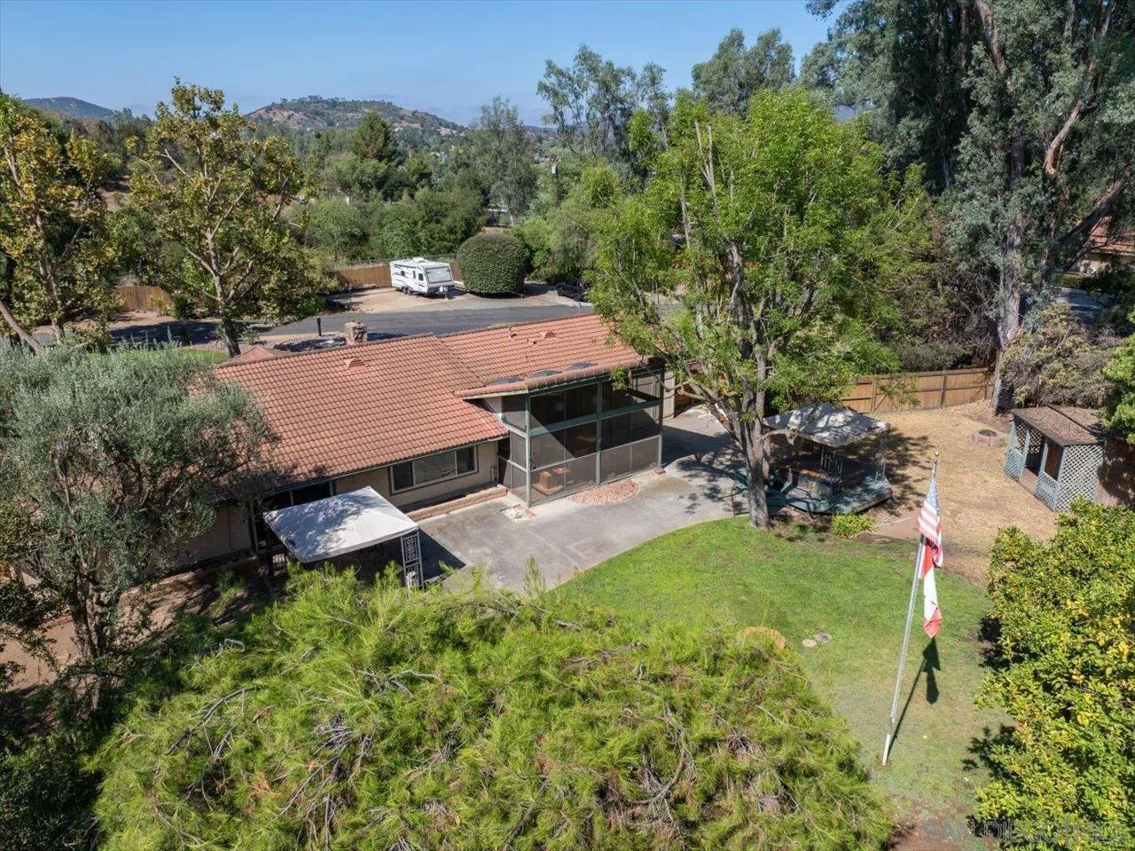 1786 Lorry Lane Escondido, CA 92029 - Photo 20 of 39 an aerial view of a house with garden space and street view