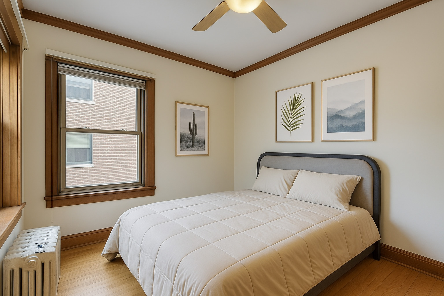 539 West Addison Street, Unit 2N Chicago, IL 60613 - Photo 22 of 23 a bedroom with a bed and a window