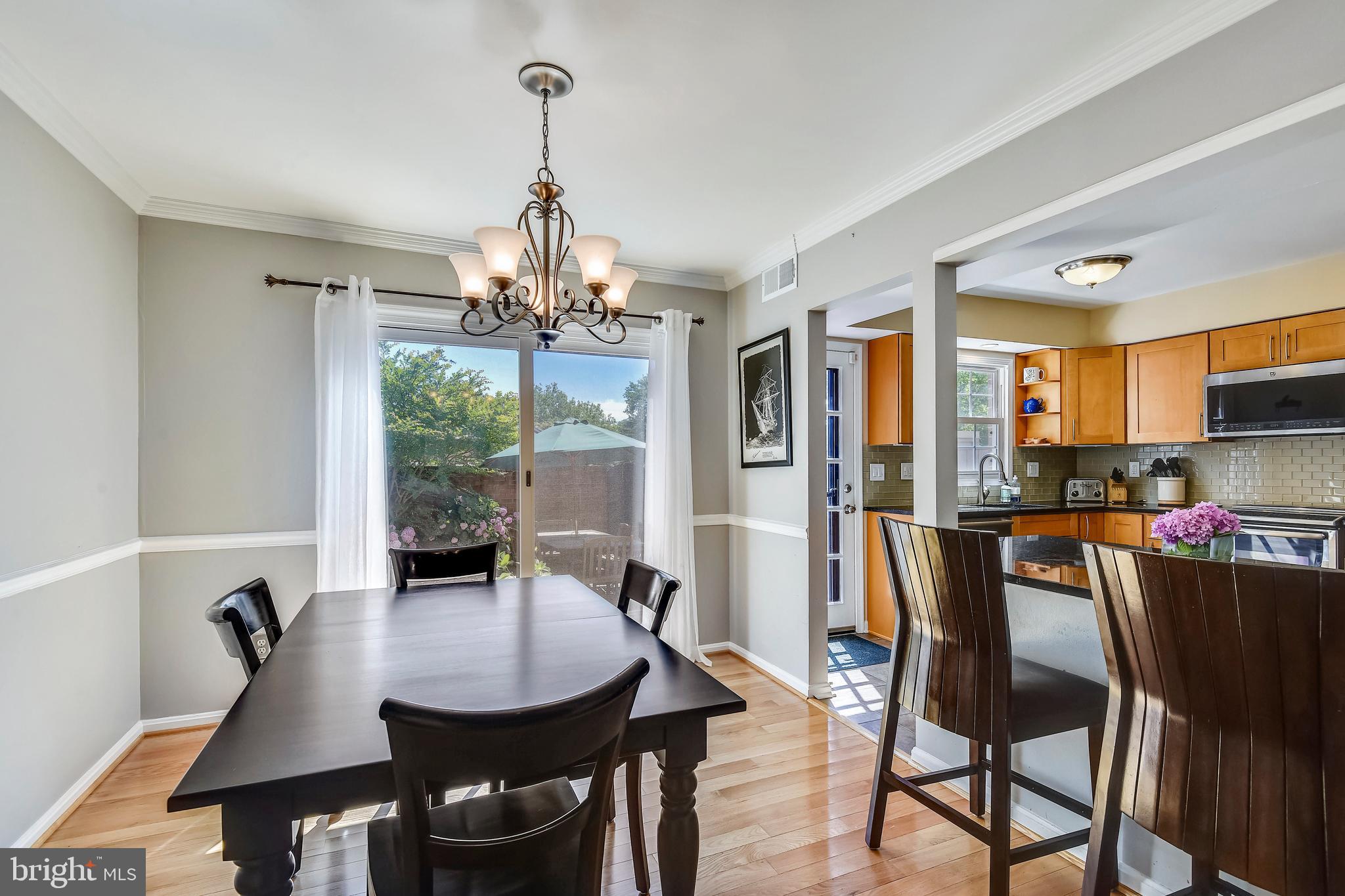 6030 Queenston Street Springfield, VA 22152 - Photo 8 of 49 Dining Room to Kitchen and Patio