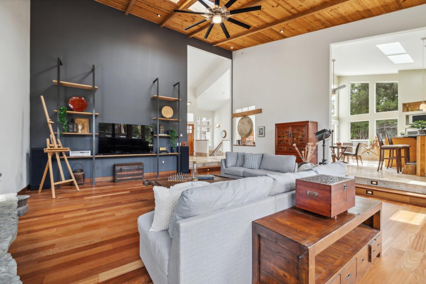 400 Dorrance Road Boulder Creek, CA 95006 - Photo 11 of 62 a living room with furniture and a flat screen tv