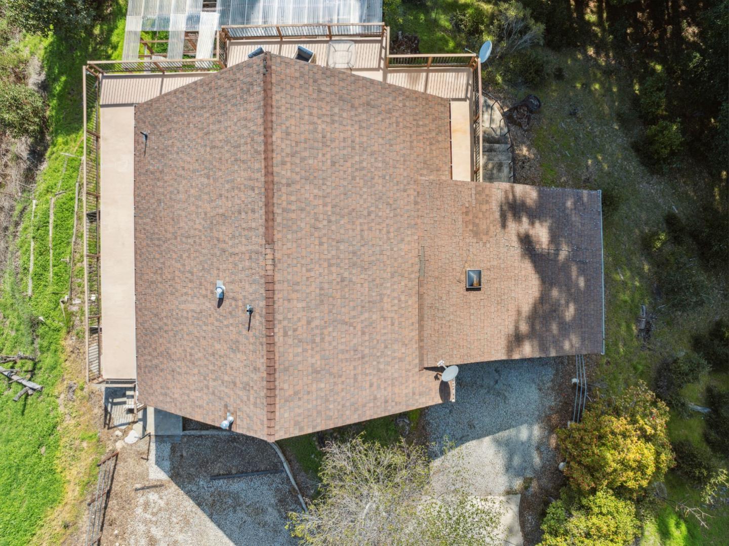 400 Dorrance Road Boulder Creek, CA 95006 - Photo 46 of 62 an aerial view of a house with a yard
