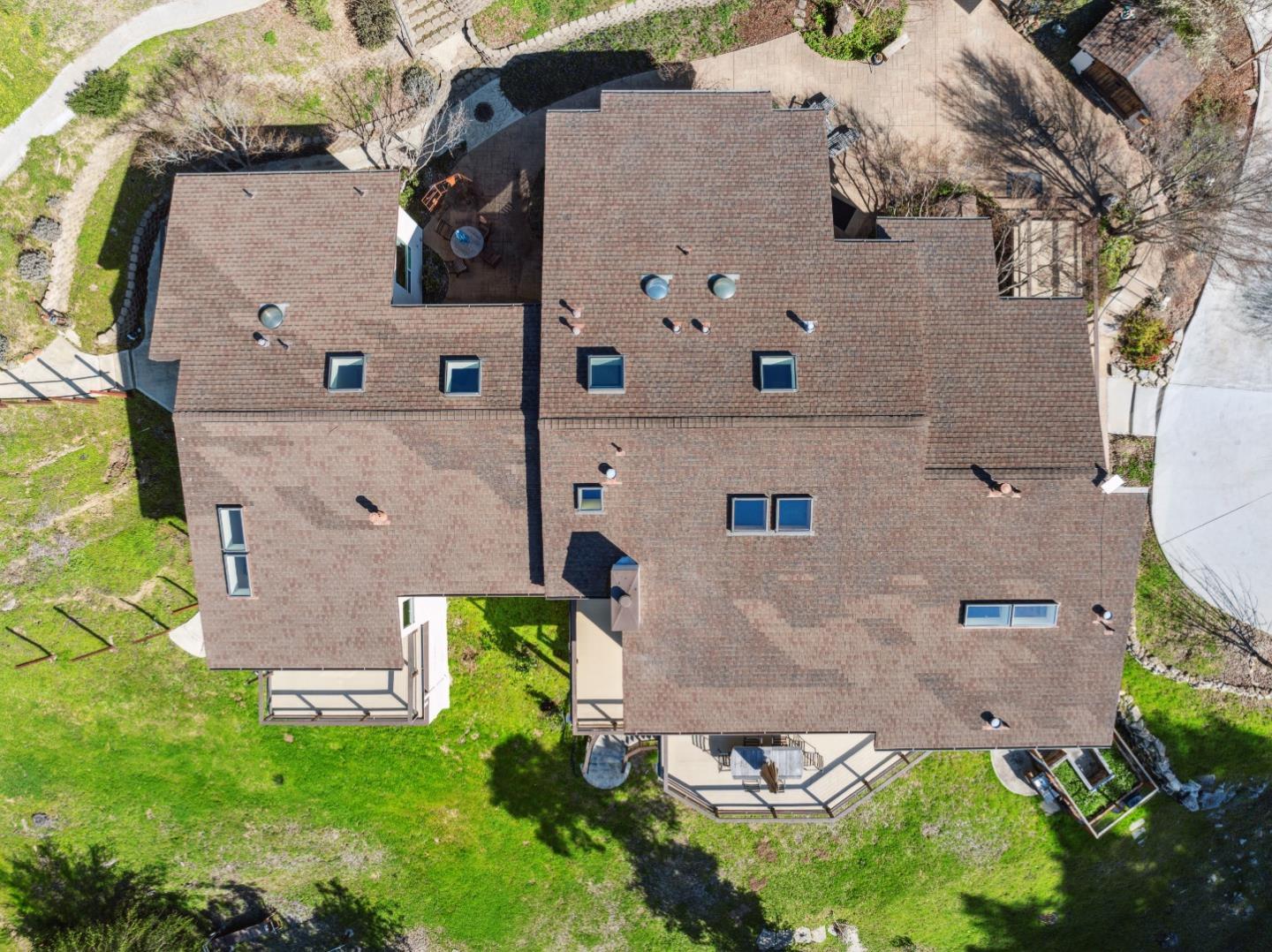 400 Dorrance Road Boulder Creek, CA 95006 - Photo 55 of 62 an aerial view of a house with a backyard