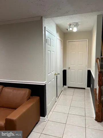 a living room with a fireplace