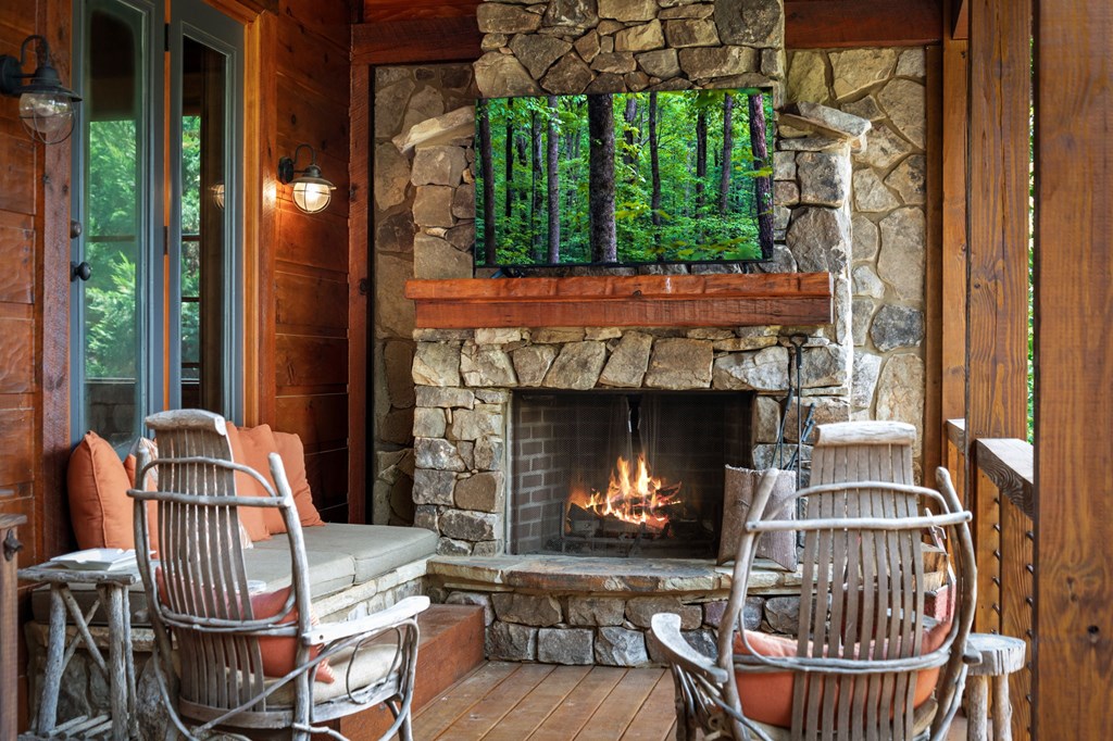 355 Old Camp Loop Morganton, GA 30560 - Photo 68 of 100 Flame added digitally to fireplace
