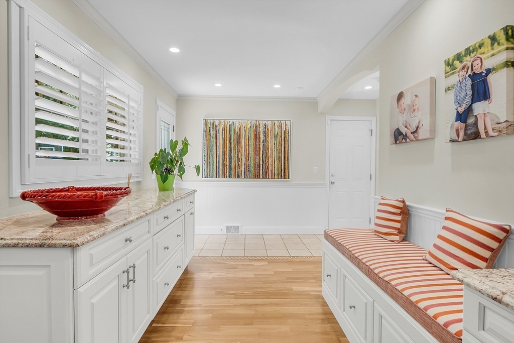 595 Salisbury Street Worcester, MA 01609 - Photo 14 of 41 a view of a bedroom with furniture and staircase