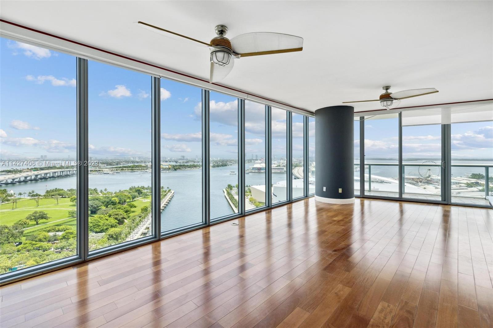 888 Biscayne Boulevard, Unit 2208 Miami, FL 33132 - Photo 1 of 20 a view of an entryway with wooden floor