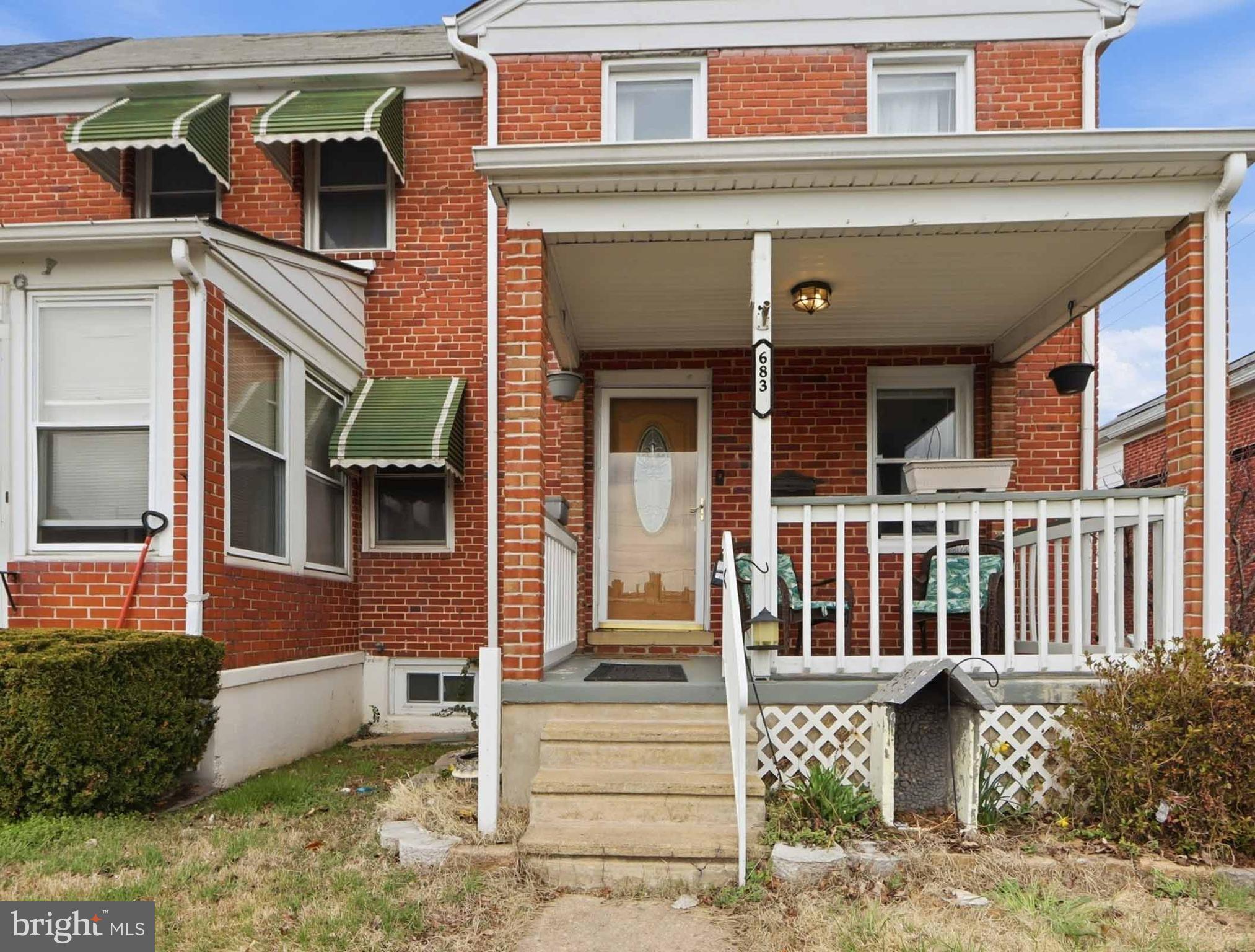 6832 Broening Road Baltimore, MD 21222 - Photo 5 of 34 front view of a house