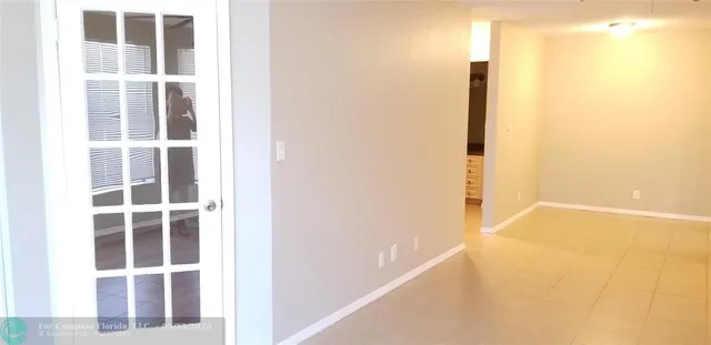 a view of an empty room