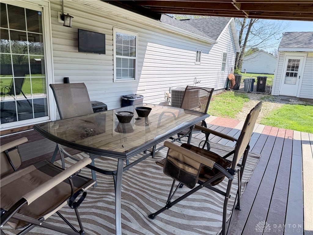 6800 Farmington Road Miamisburg, OH 45342 - Photo 31 of 32 This inviting patio offers a perfect outdoor retreat with ample space for dining and relaxation.