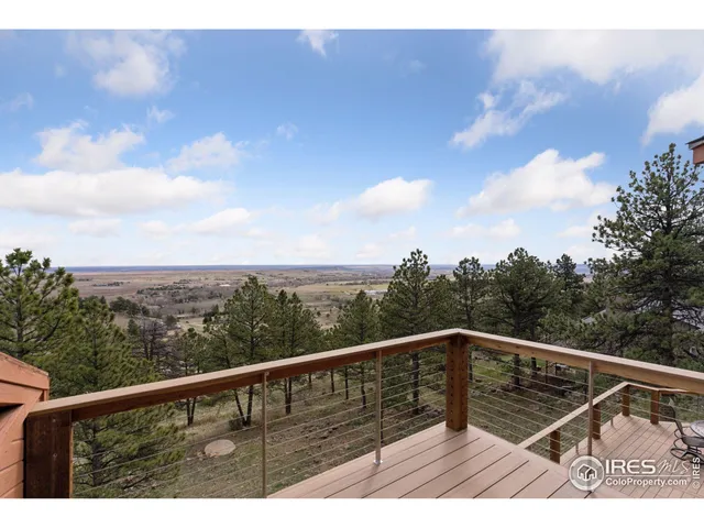 a view of city from a balcony