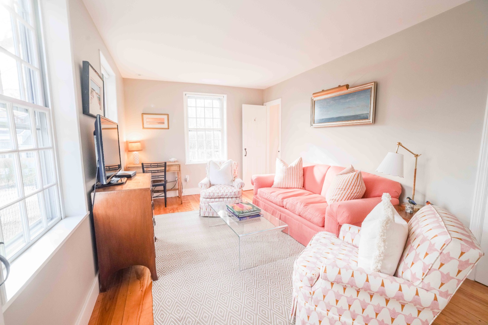 13 West Chester Street Nantucket, MA 02554 - Photo 15 of 32 a living room with furniture and a large window