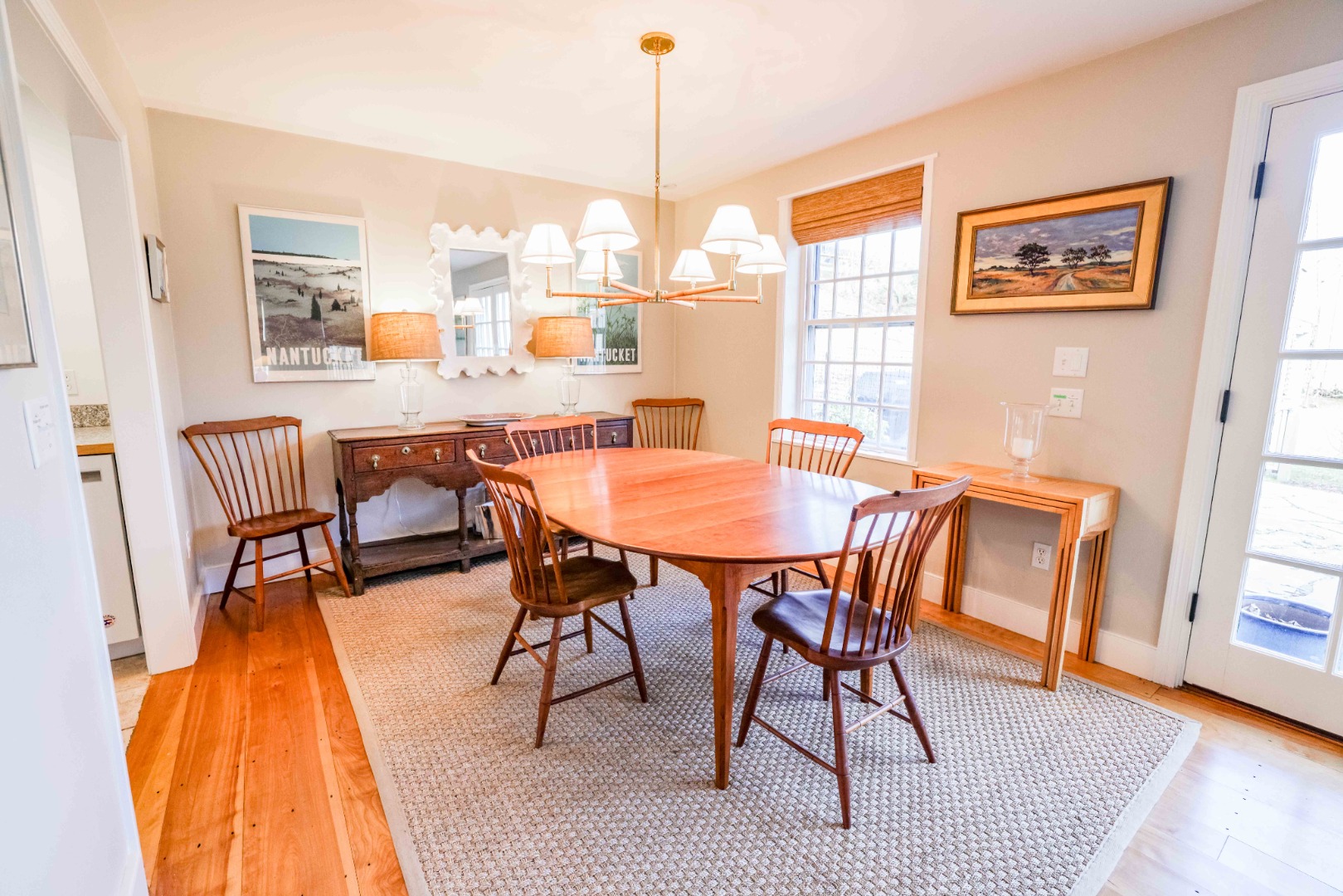 13 West Chester Street Nantucket, MA 02554 - Photo 9 of 32 a dining room with furniture and wooden floor