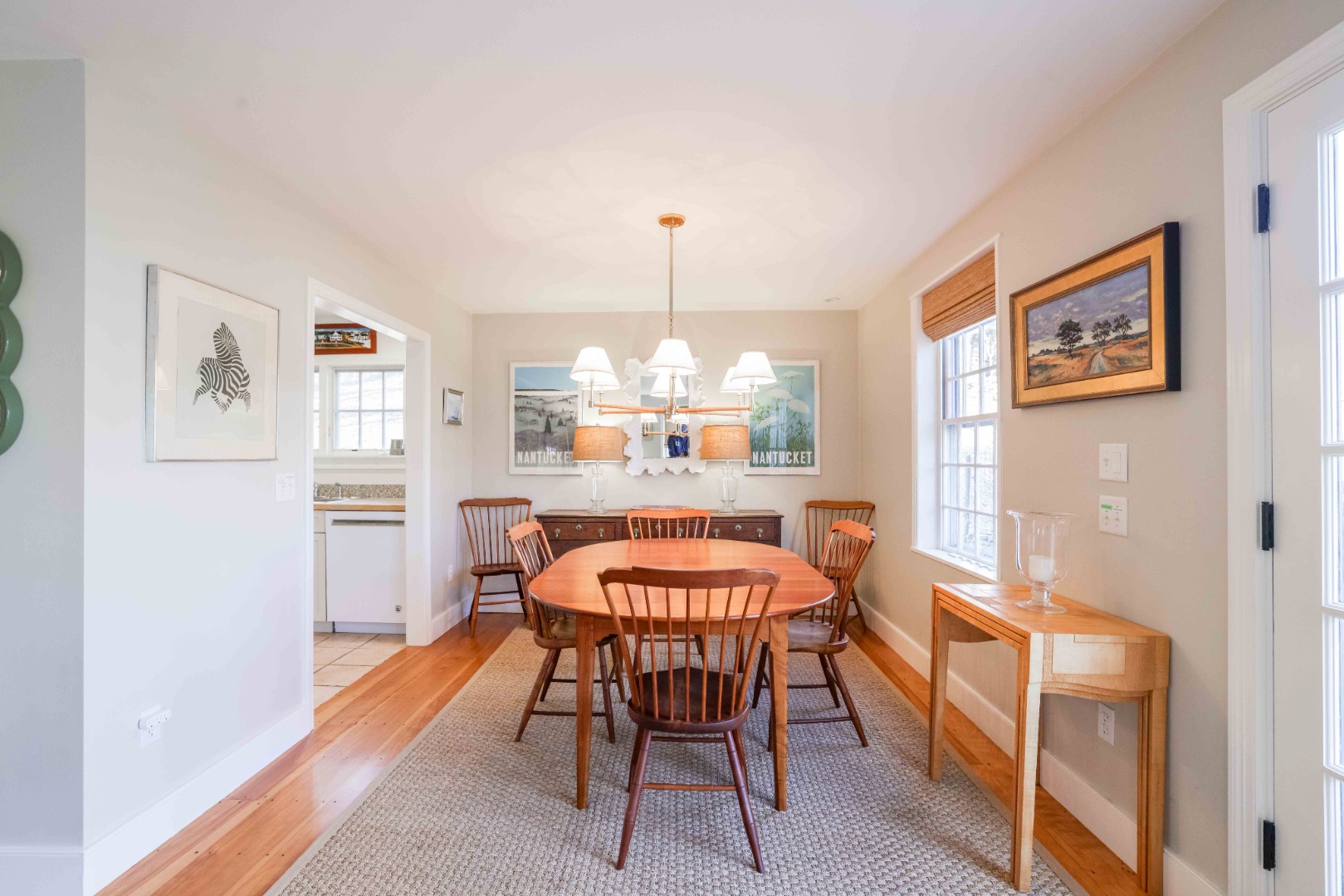 13 West Chester Street Nantucket, MA 02554 - Photo 10 of 32 a dining room with a table and chairs