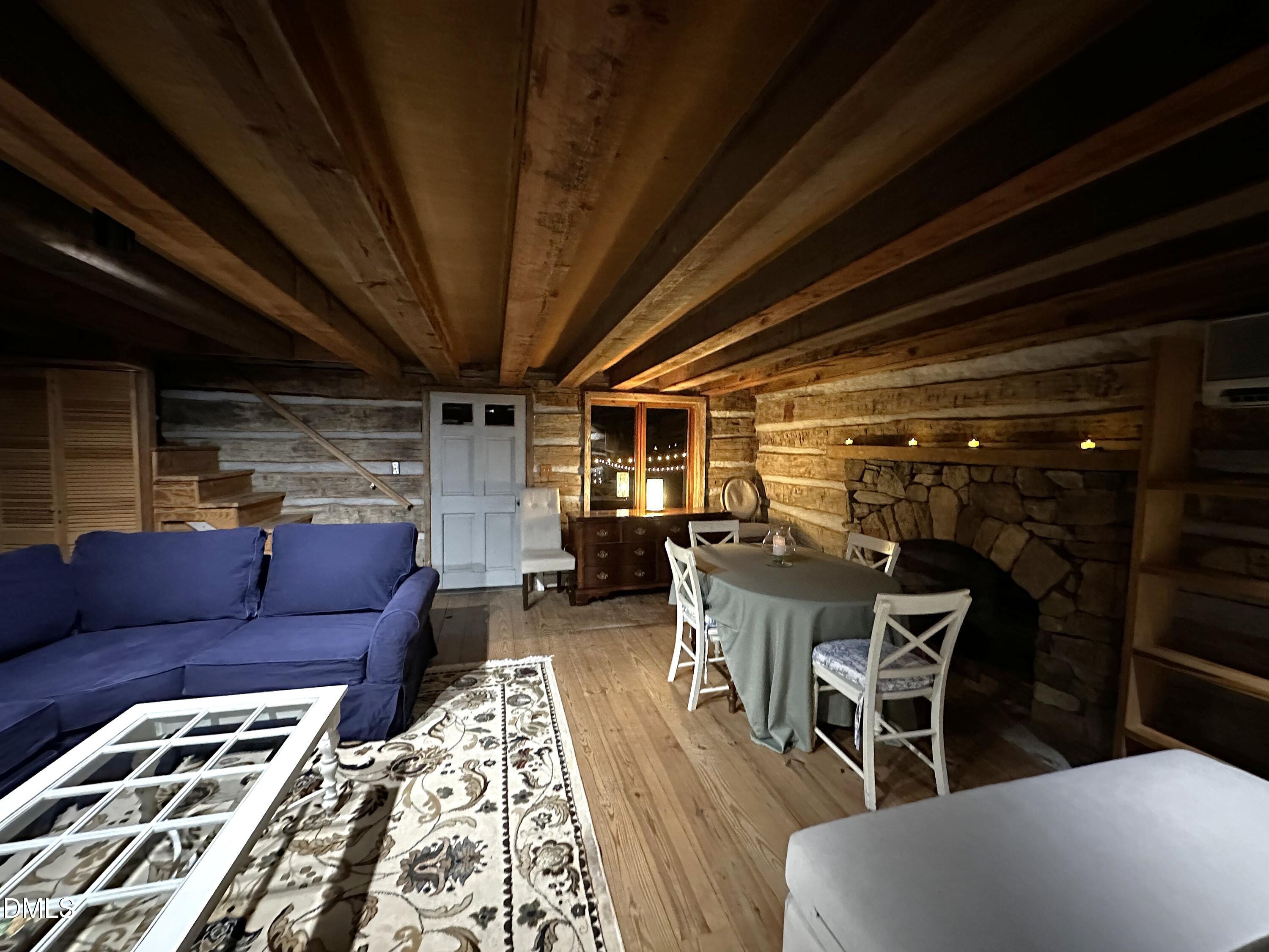 6202 Montgomery Ests Road Hillsborough, NC 27278 - Photo 43 of 91 Historic Cabin Living room