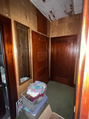 a room with furniture