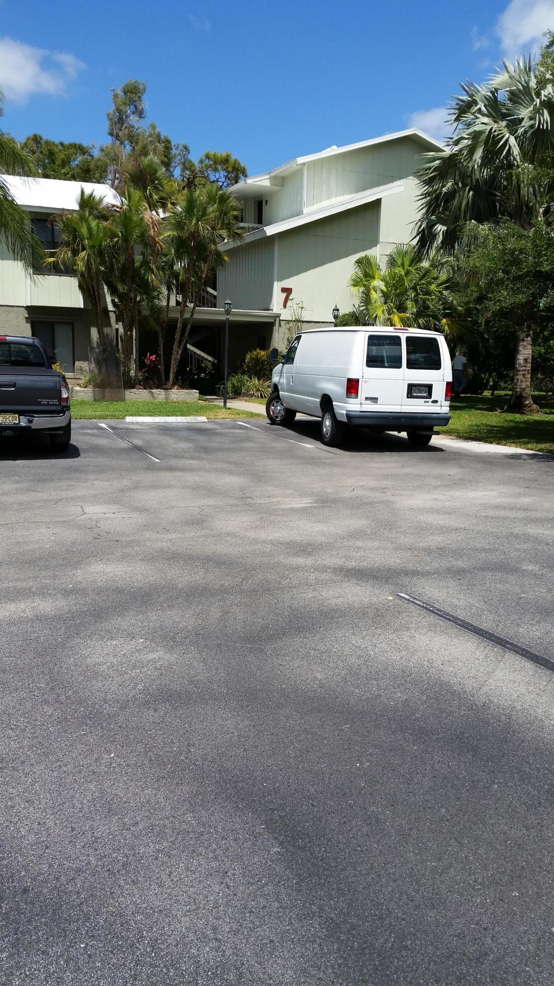 a car parked in front of the building
